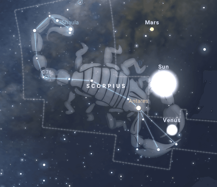 전갈자리 별자리 이미지